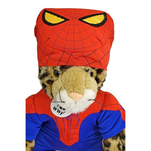 Build-A-Bear Cheetah World Wildlife Fund Marvel Spider Man Stuffed Animal WWF - Picture 2 of 8
